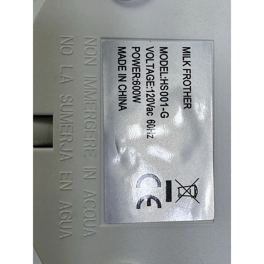 Opard Milk Frother Foam Milk Heater Model HS001-G Glass Carafe Cappuccino Works
